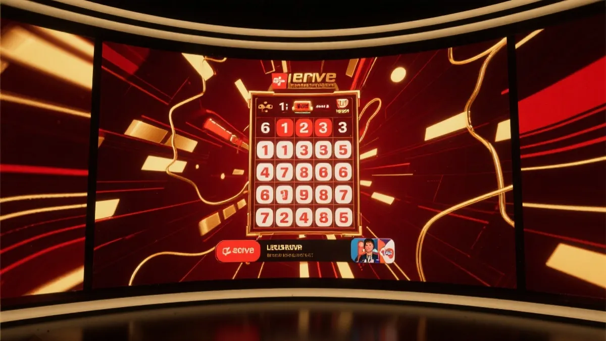 开奖直播主画面示意